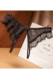 Women's Open Crotch Floral Lace Sheer Panty