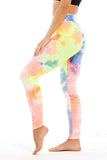 Tie Dye Stretchy High Waisted Running Workout Leggings