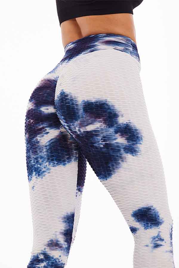 Women's Tie Dye Butt Lifting High Waisted Workout Leggings