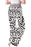 Casual Drawstring Leopard Print Lounge Pants For Women