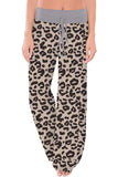 Women Leopard Print Stretch High Waisted Lounge Pants