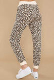 Women's Drawstring Leopard Print Yoga Sweatpants With Pocket