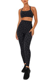 Women's Yoga Outfit Crop Top And High Waisted Pants Workout Sports Set