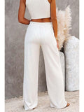 Tank Crop Top & Wide Leg Pants Two Piece Knitted Set