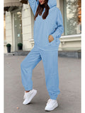 Womens Oversized Two Piece Set Hoodie Jogger Pants