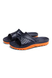 Unisex Summer Color Block Non-Slip Bathing Slippers Beach Shoes