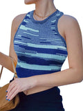 Women's Rib Knit Tie Dye Tank Top