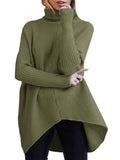Oversized Turtlenecks for Women Pullover Knit Tops