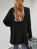 Open Front Chunky Knit Cardigan Women With Pockets