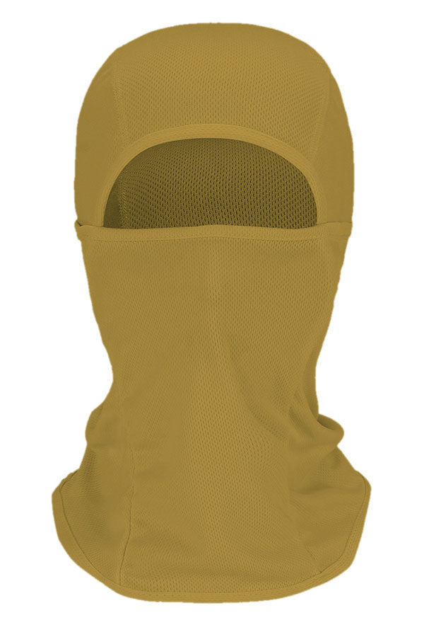 Unisex Neck Gaiter Dust Protection Full Face Motorcycle Balaclava Brown