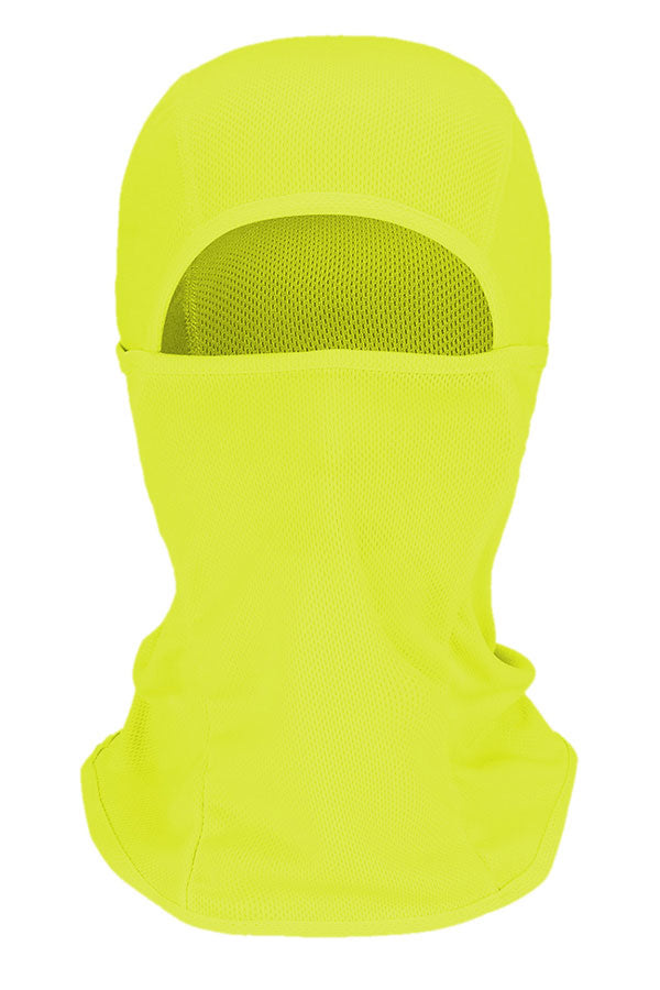 Unisex Dustproof Sun Protection Windproof Full Face Balaclava Yellow