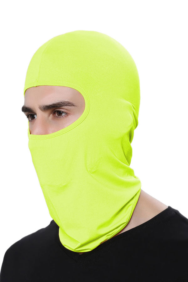 Unisex Outdoor Motorcycle Balaclava For Dust Protection Light Green