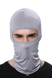 Windproof Full Face Balaclava Unisex Headwear Light Gray