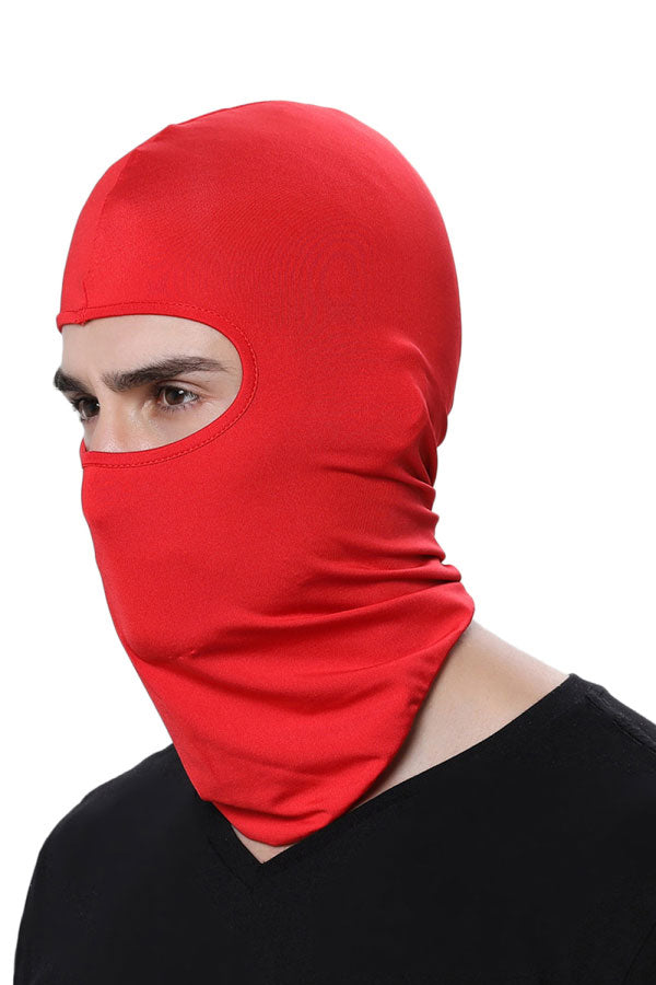 Unisex Windproof Full Face Balaclava Motorcycle Headwear Red
