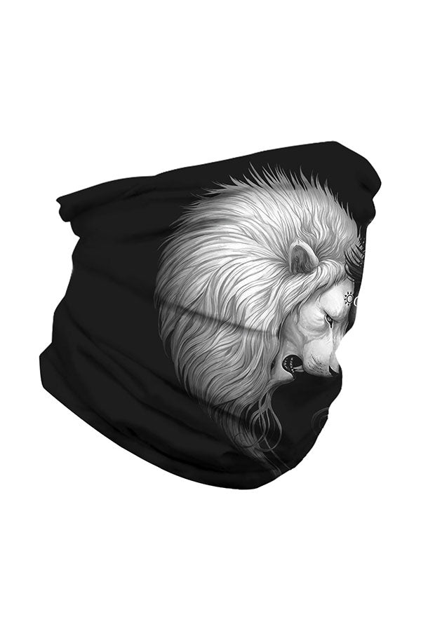 Outdoor Multifunctional Lion Print Neck Gaiter For Dust Protection