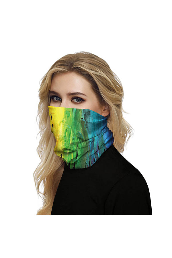 Unisex Windproof Colorful Print Motorcycle Neck Gaiter
