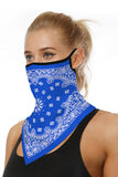 Earloop Paisley Print Neck Gaiter For Outdoor Sports
