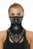 Unisex Paisley Print Neck Gaiter With Earloop For Outdoor Sports