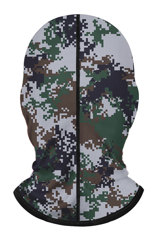 Camouflage Print Neck Gaiter Balaclava For Outdoor Sports