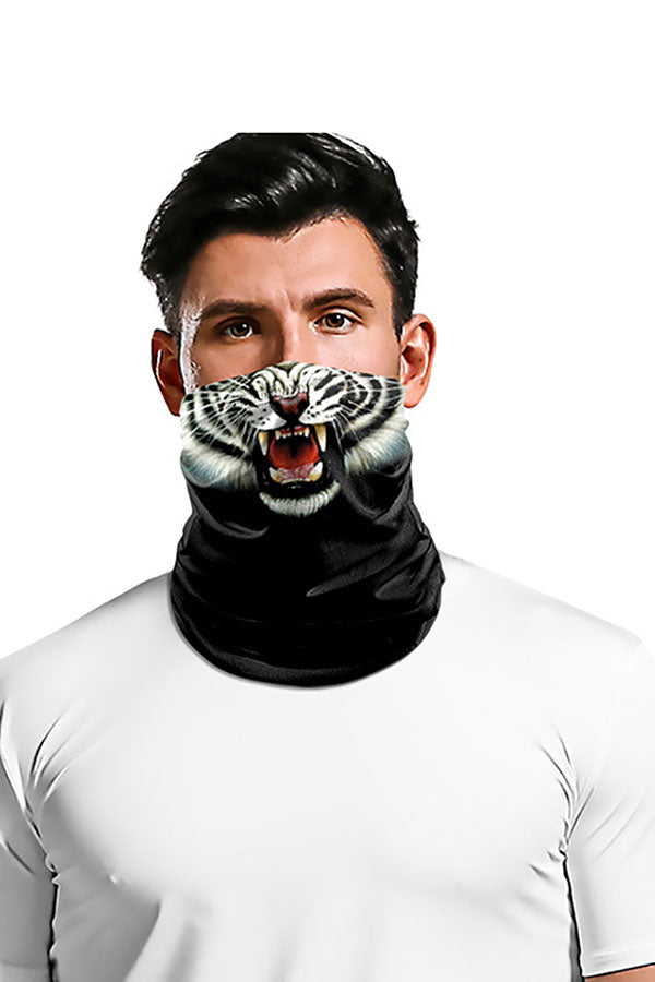 Unisex Funny Tiger Print Neck Gaiter Headwear For Sun Protection