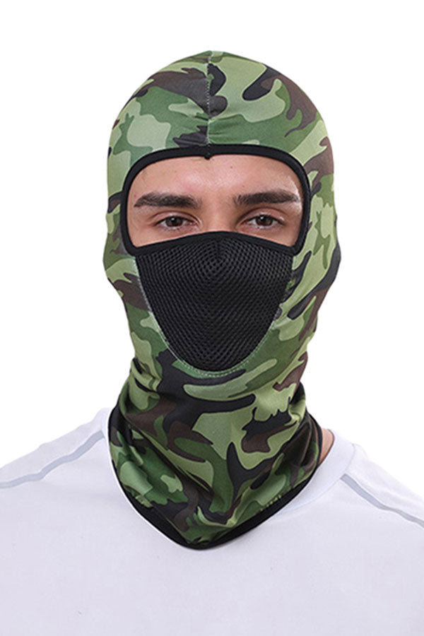 Camouflage Print Riding Windproof UV Protection Balaclava