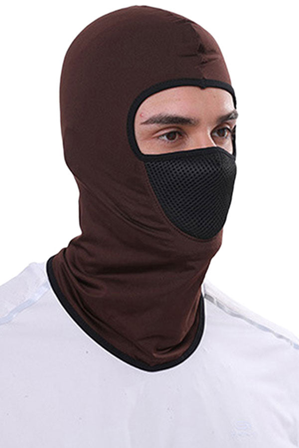 Outdoor Sports Solid Windproof Balaclava For Sun Protection