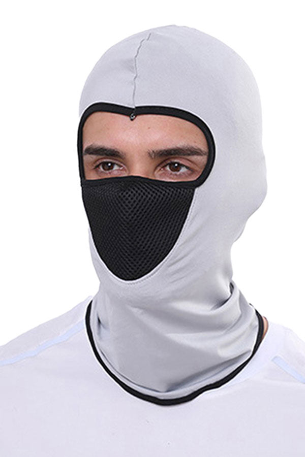 Unisex Breathable Color Block Balaclava For Dust Protection