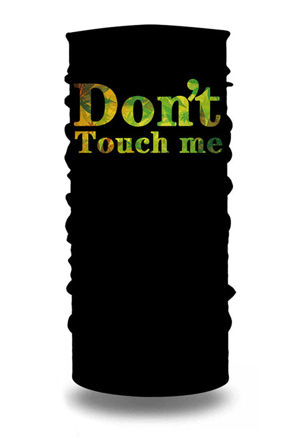 Don't Touch Me Letter Print Neck Gaiter For Sun Protection