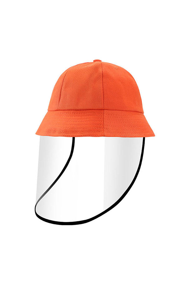 Kids Windproof Bucket Hat With Transparent Shield