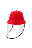Solid Bucket Hat With Splash Proof Shield For Kids