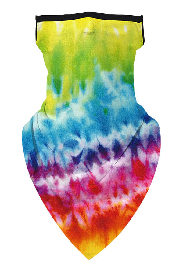 Colorful Tie Dye Print Earloop Dustproof Neck Gaiter