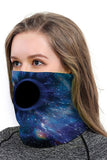 Unisex Galaxy Print Neck Gaiter For Sun Protection
