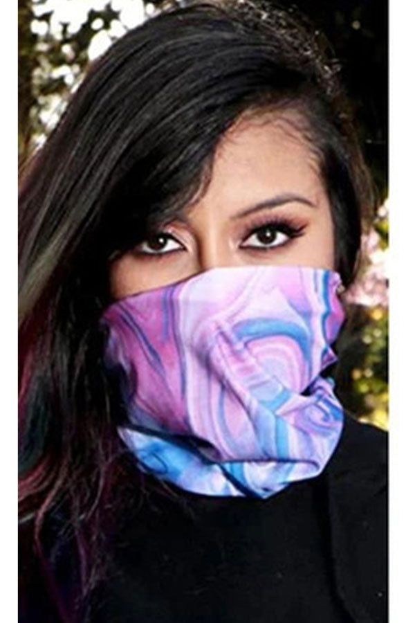 Abstract Print Neck Gaiter Shield Bandanas For Dust Protection