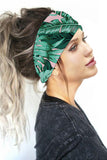 Women's Sports Tropical Print Running Headband Neck Gaiter