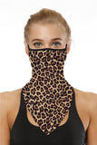 Leopard Print Breathable Bandanas Earloop Neck Gaiter