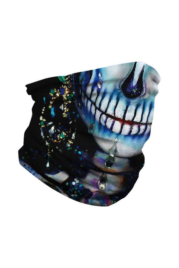 Outdoor Windproof Skull Print Bandanas Headwrap