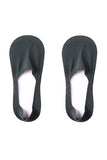 Unisex Solid Non Slip Cotton Invisible Sock With Gel Tab