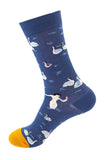 Women's Colorful Funny Duck Print Casual Cotton Crew Socks