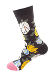 Women's Colorful Floral Print Casual Funny Cotton Crew Socks
