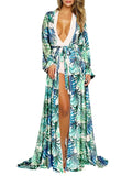 Womens Mesh Sheer Beach Cover Up Maxi Dress