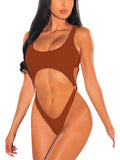 Sexy One Piece Bathing Suits Cut Out Swimwear For Women