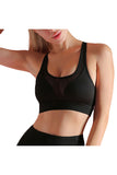 Solid Cut Out Racerback Workout Sports Bra For Women