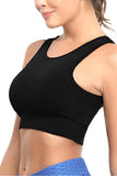 Women's Solid Basic Workout Yoga Crop Top For Women