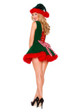 Womens Sexy Lace Up Elf Costume