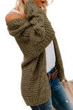 Chunky Wide Long Sleeve Knit Cardigan