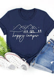 Women's Casual Graphic Tees BEACH BUM Letters Print T Shirt