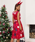 Ladies Christmas Midi Dress For Xmas