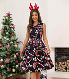 Ladies Christmas Midi Dress For Xmas