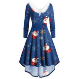 Women Christmas Party Long Sleeved Dress